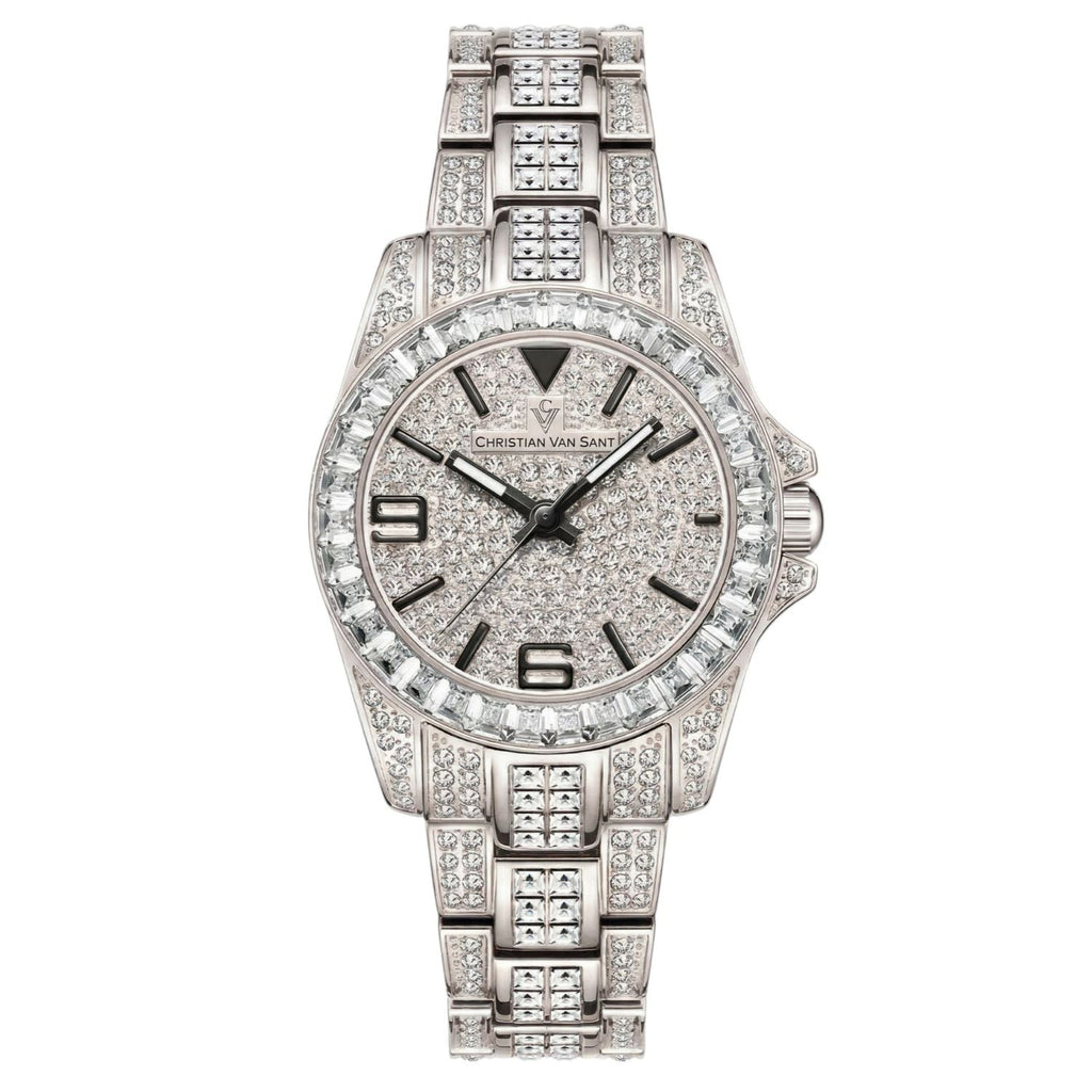 Christian Van Sant Women's Majestic Silver Dial Watch