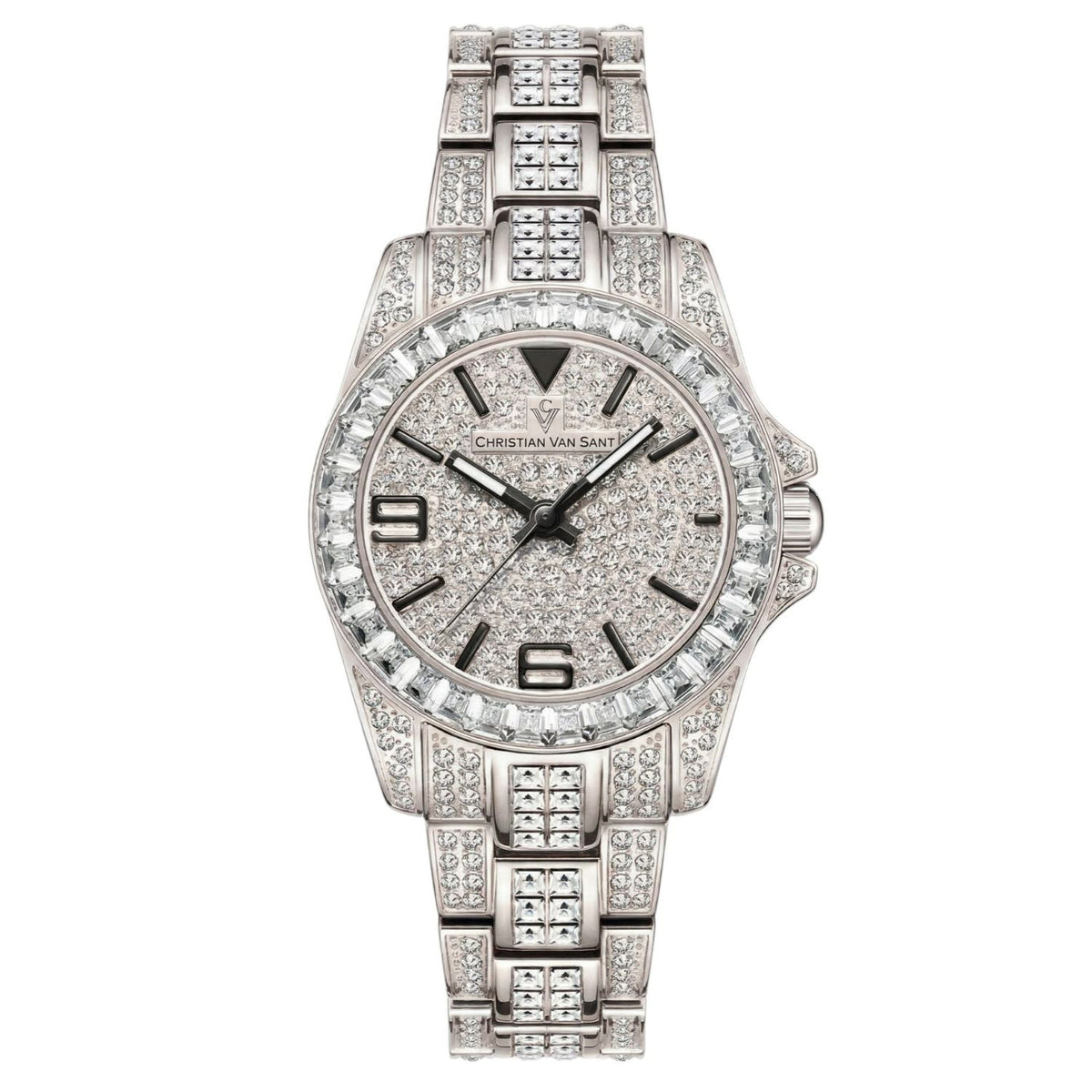 Christian Van Sant Women's Majestic Silver Dial Watch