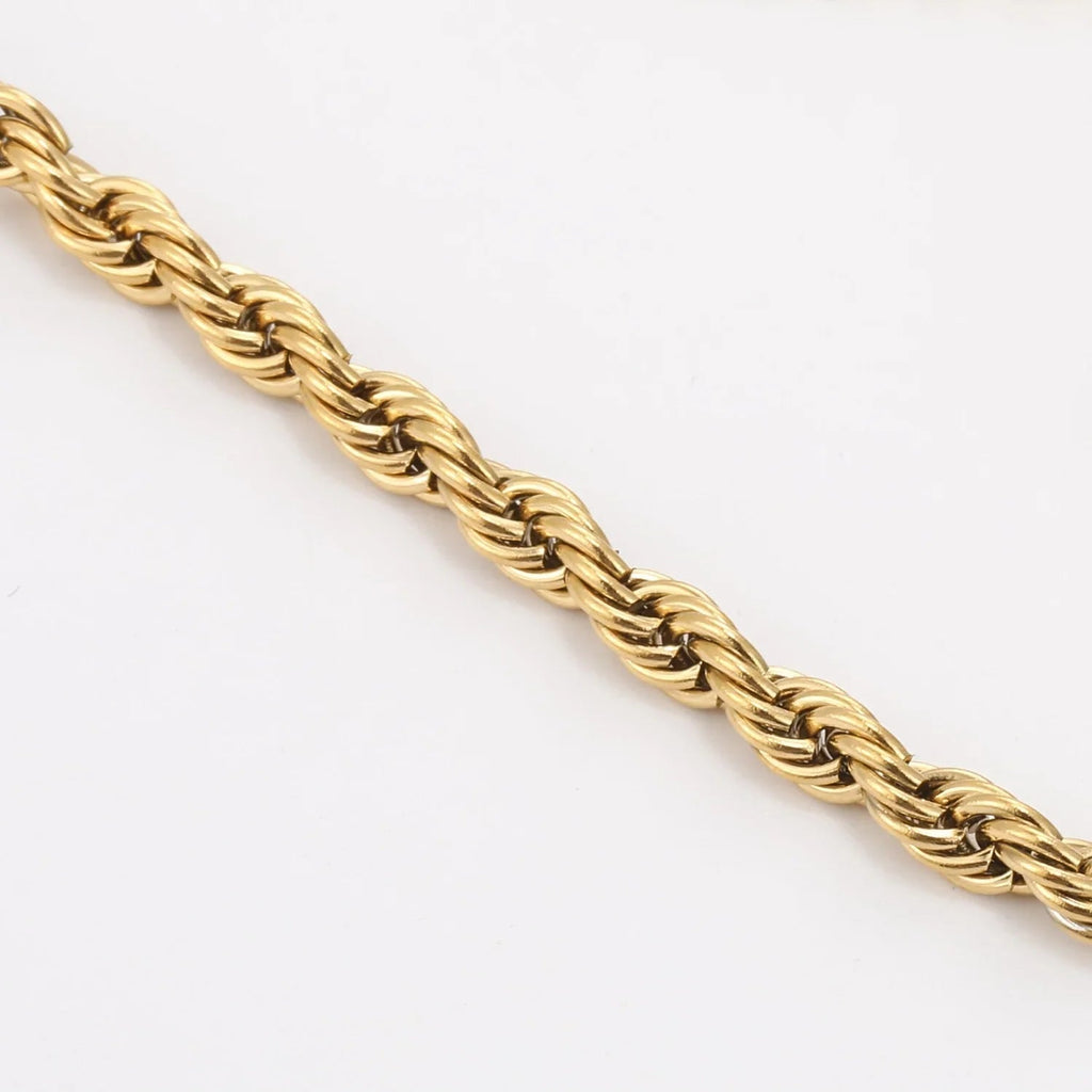 Mens Rope Chain Bracelet - 4mm