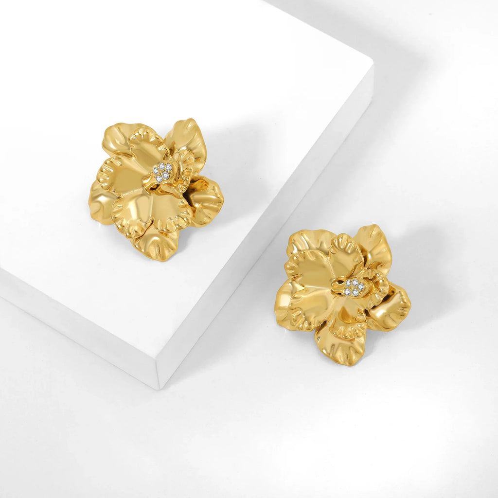 Hibiscus Petal Earrings