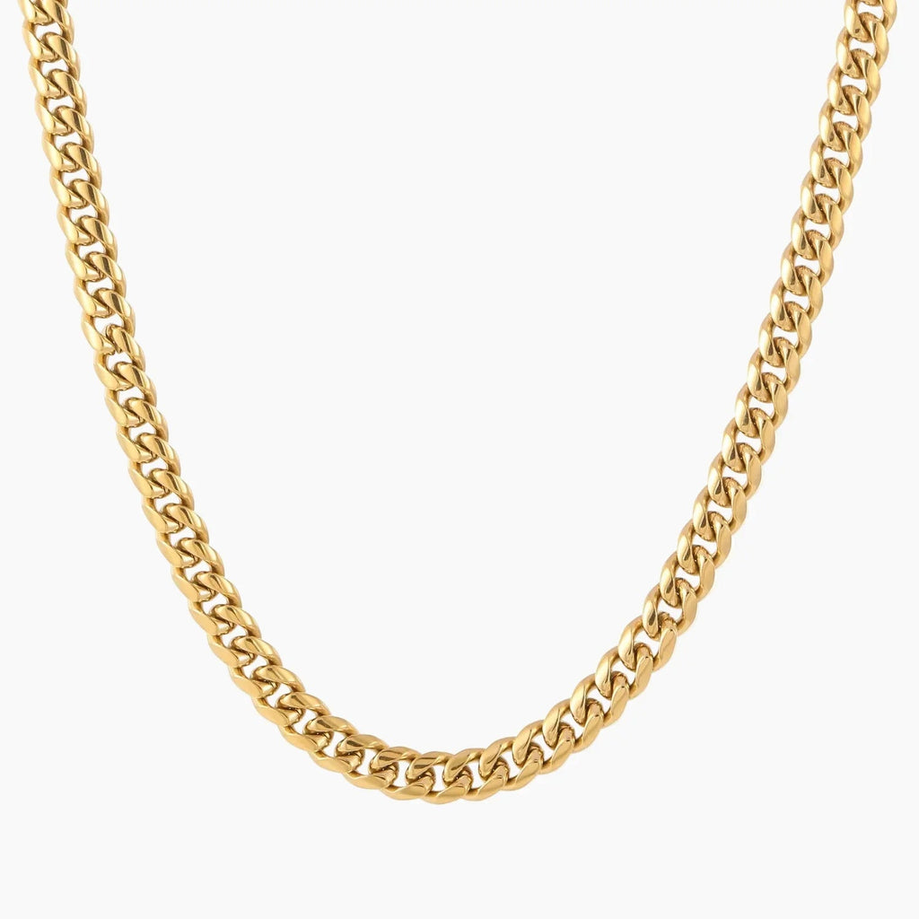 Mens Miami Cuban Link Chain - 8mm