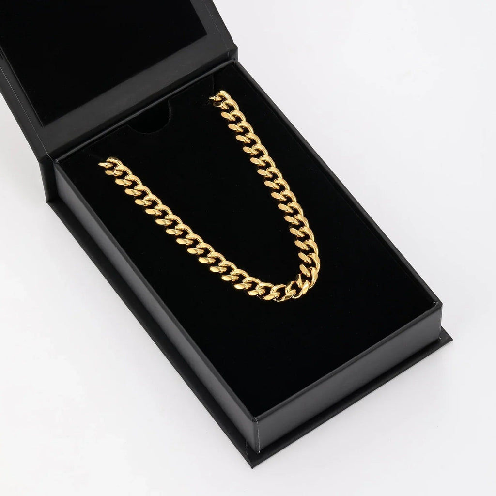 Mens Miami Cuban Link Chain - 8mm