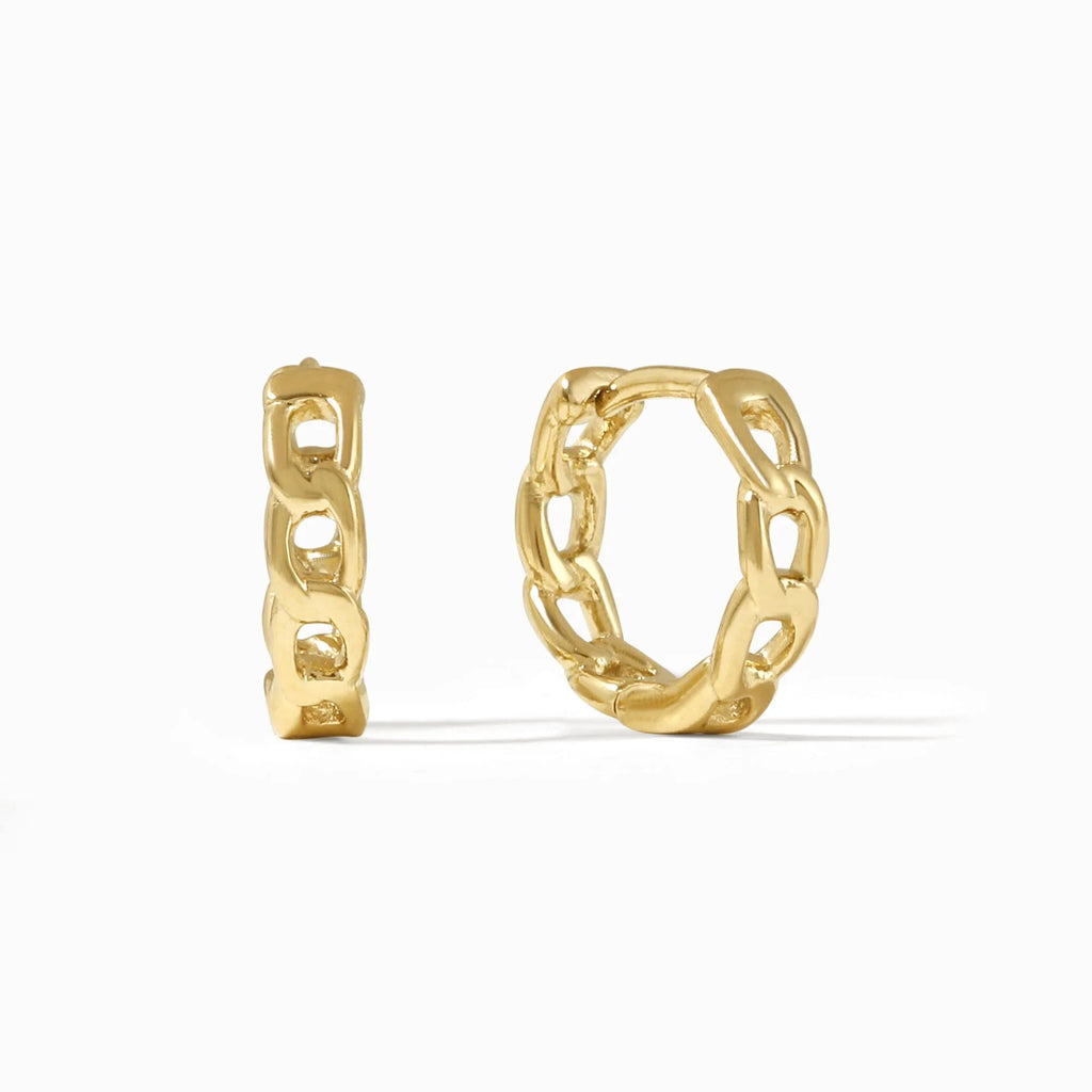 Cuban Link Huggie Earrings