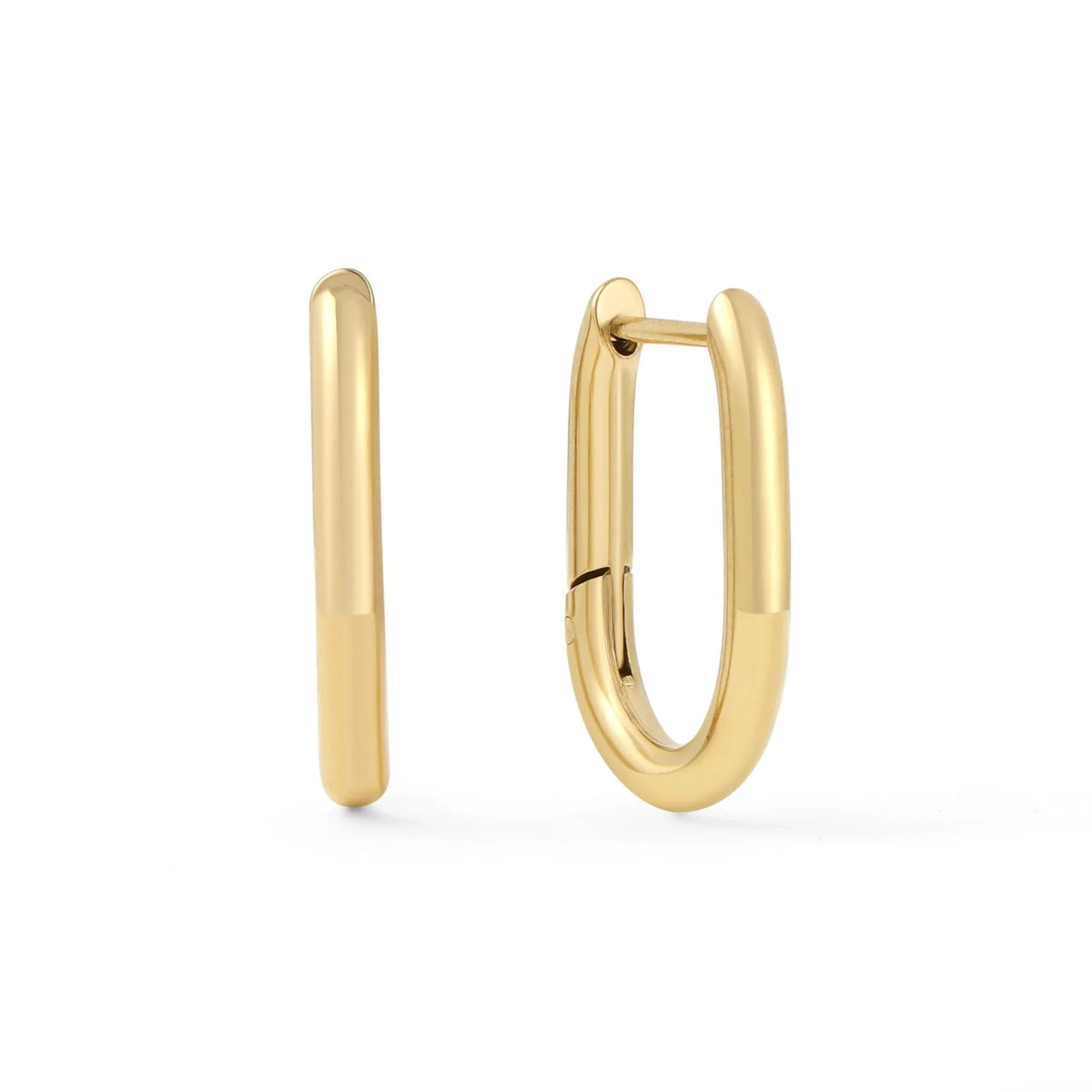 Paper Clip Hoop Earrings