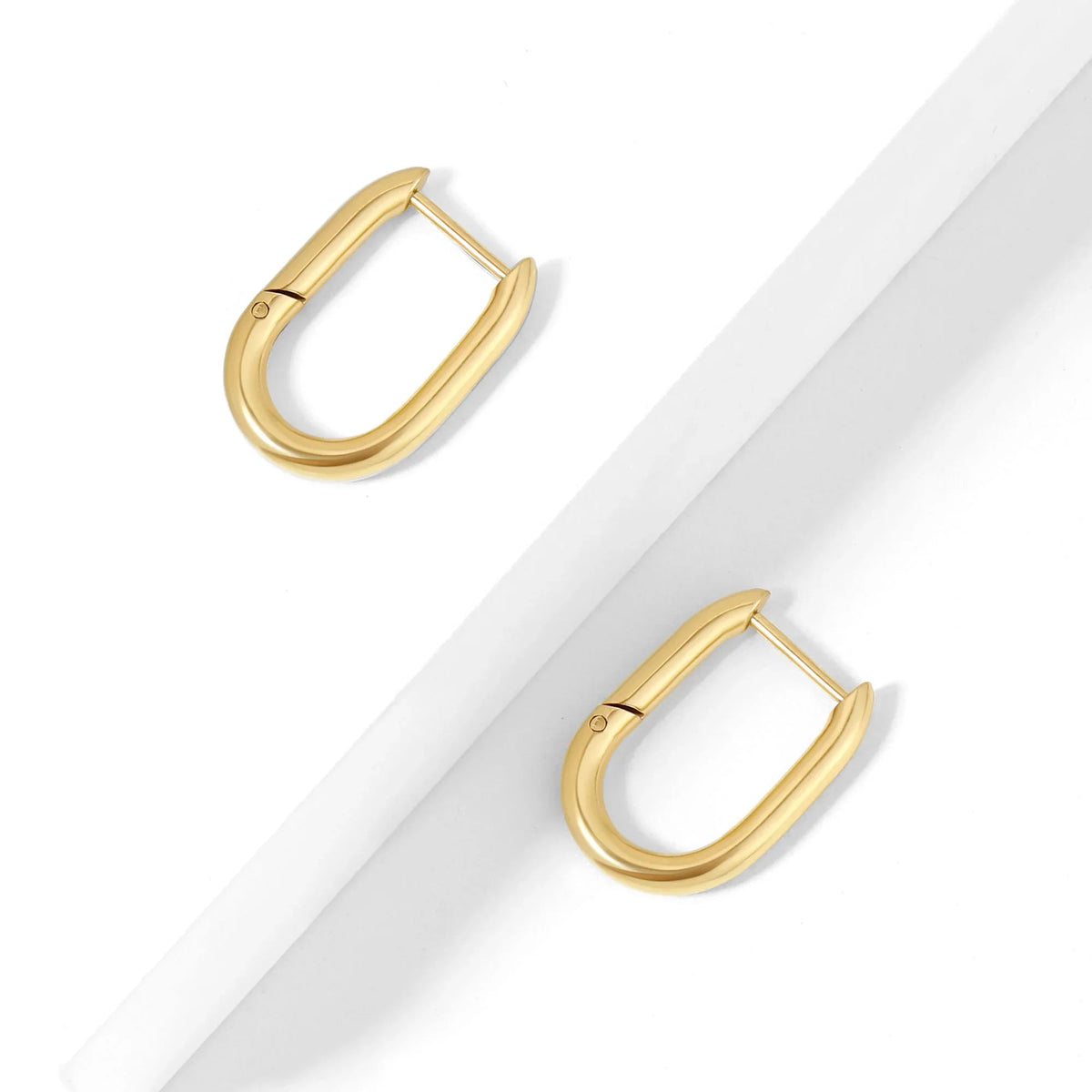 Paper Clip Hoop Earrings
