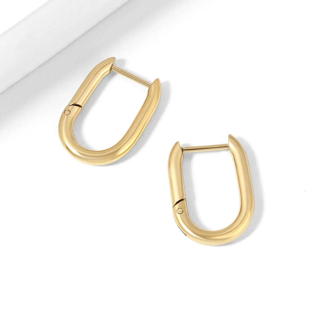 Paper Clip Hoop Earrings
