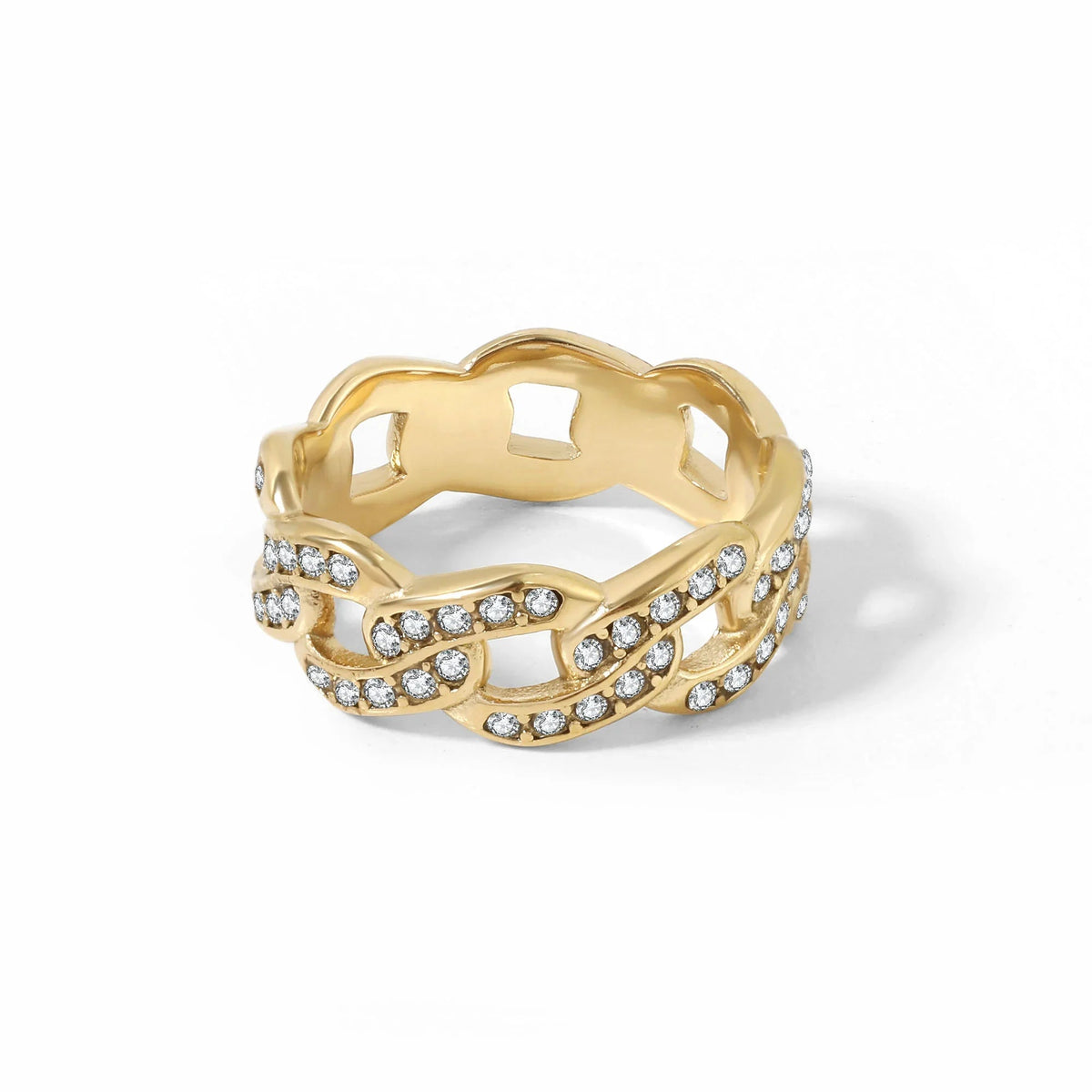 Iced Cuban Link Ring