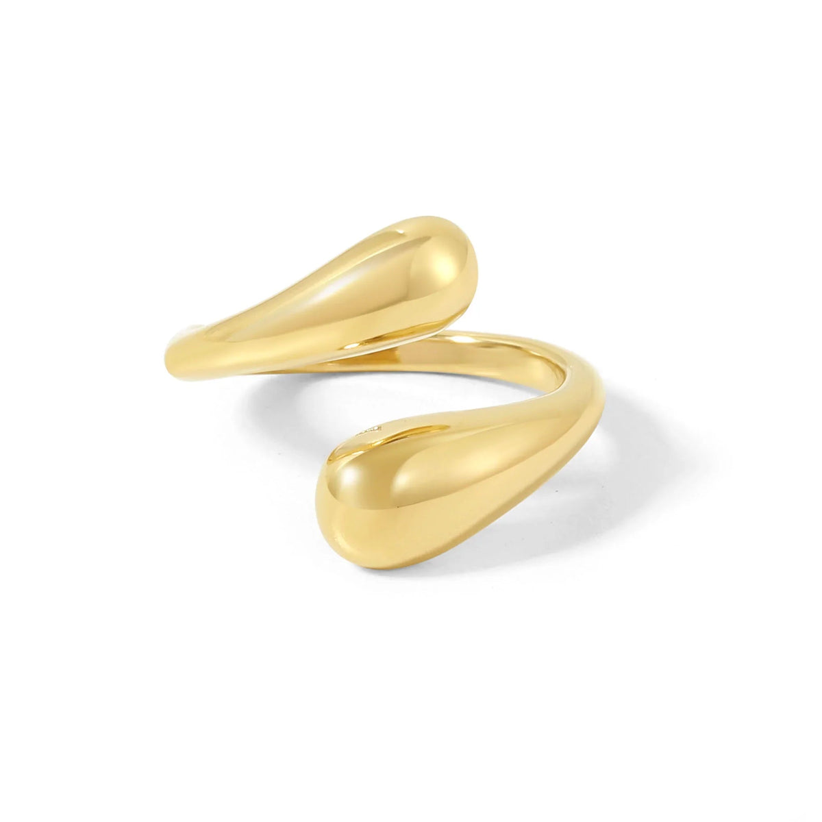 Open Twist Drop Ring