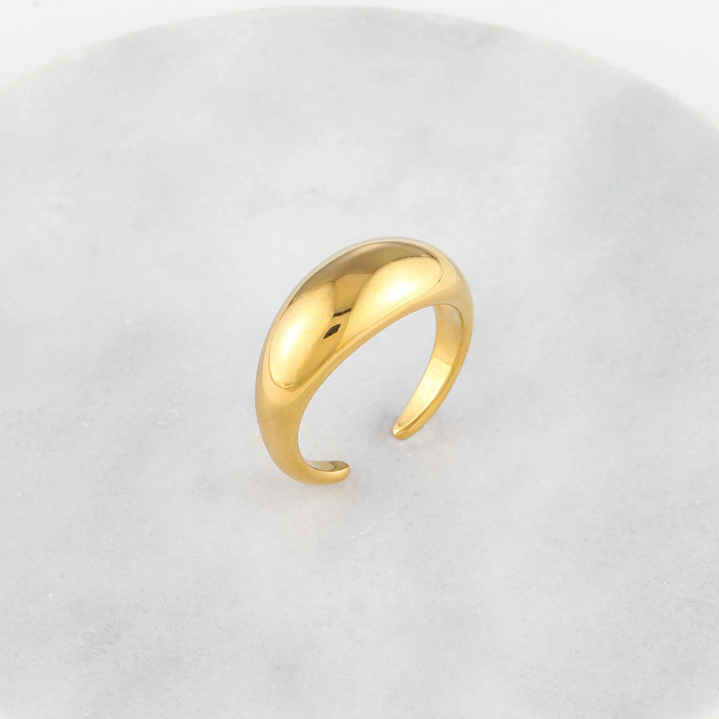 Slim Bold Dome Ring