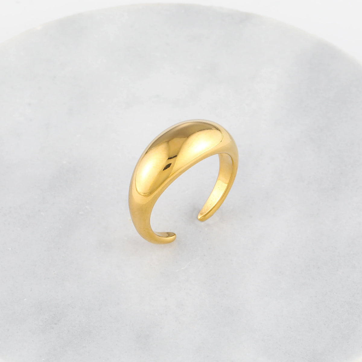 Slim Bold Dome Ring