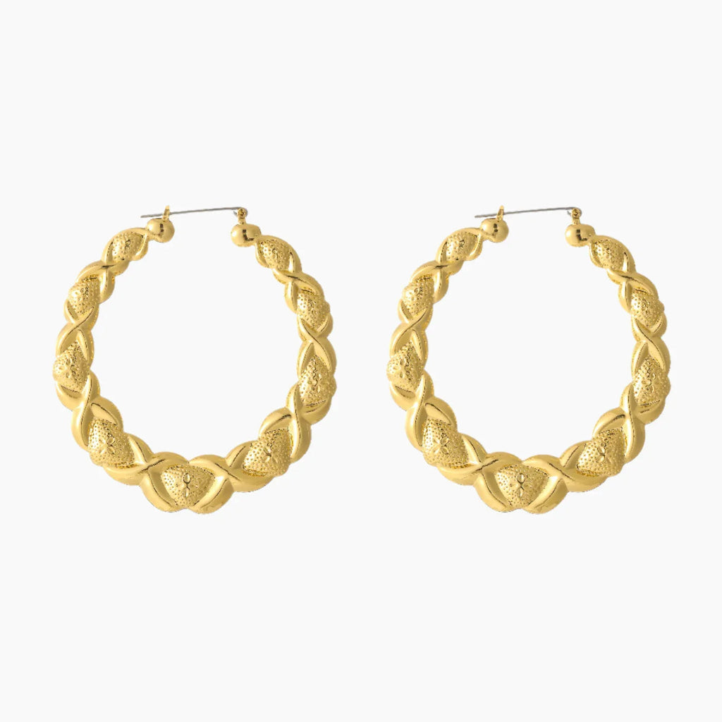 XOXO Hoop Earrings