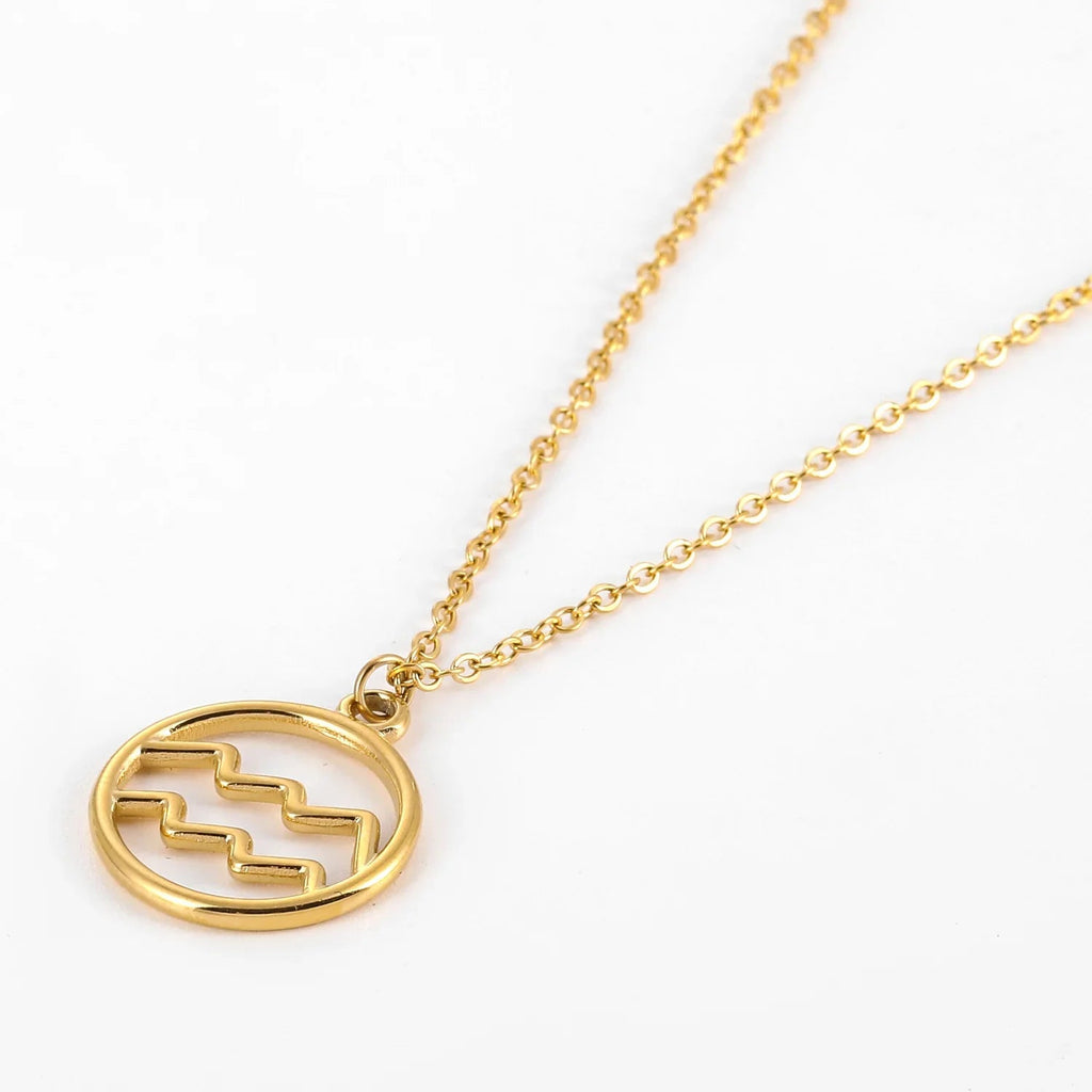 Zodiac Sign Pendant Necklace