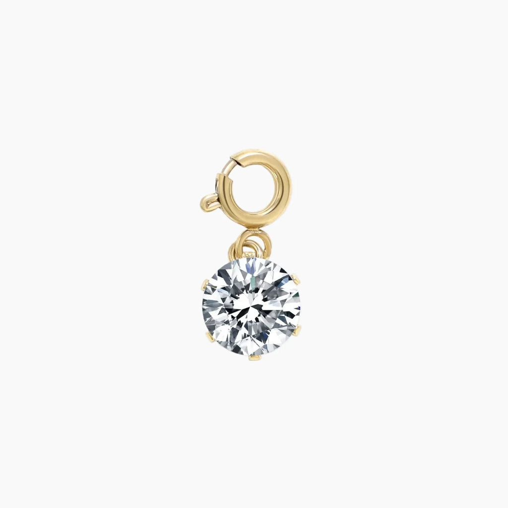Solitaire Stone Charm
