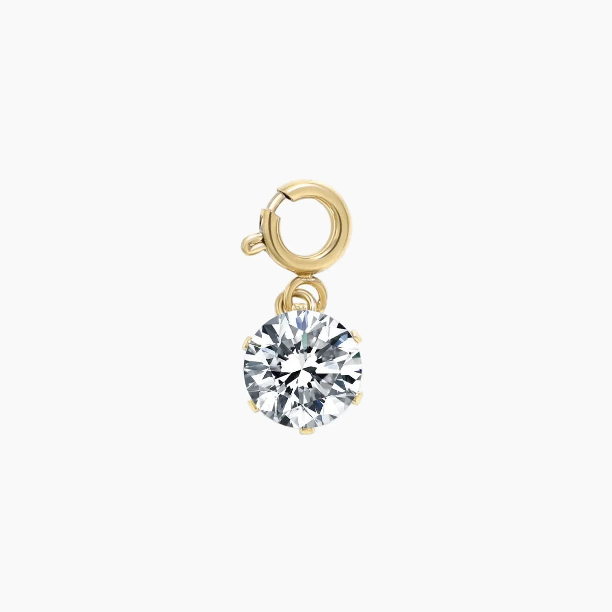 Solitaire Stone Charm