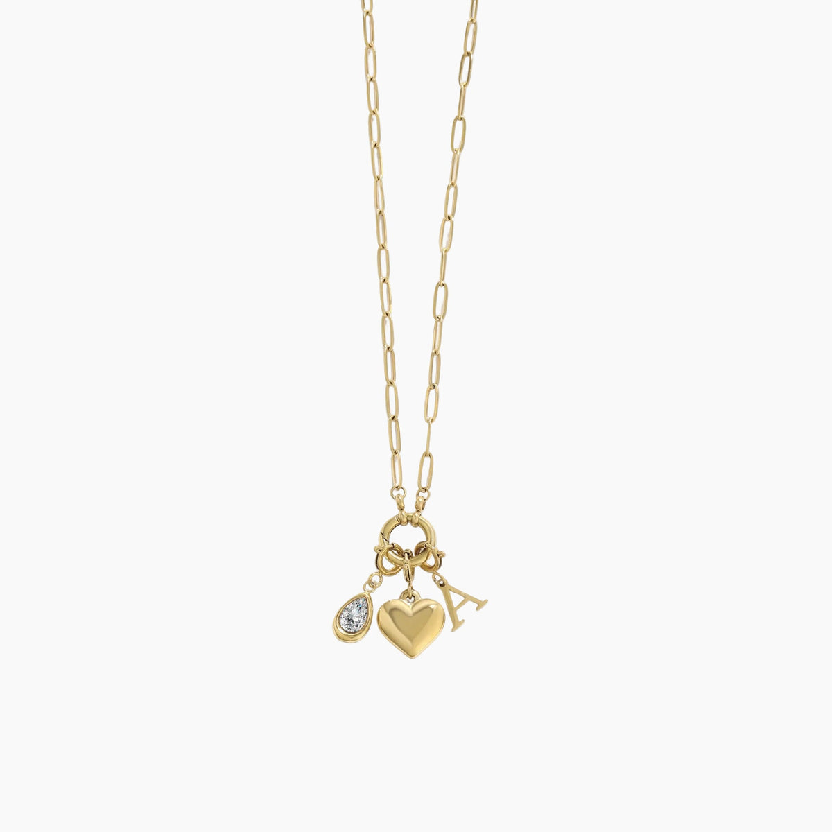 Paperclip Charm Necklace