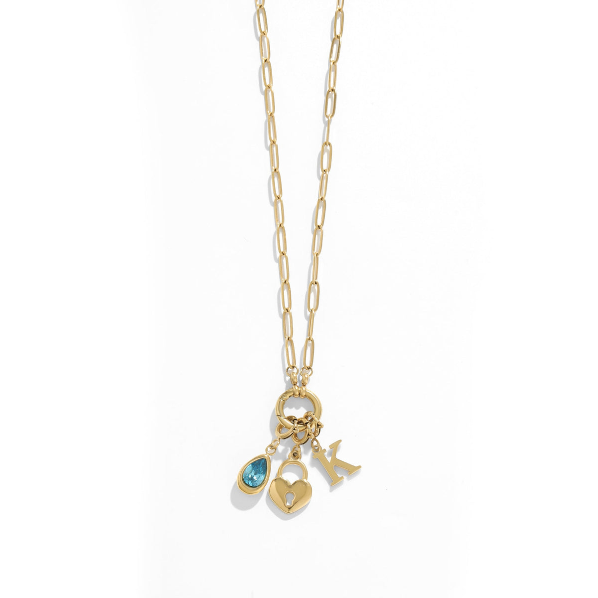 Paperclip Charm Necklace
