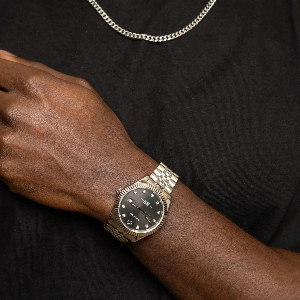 DORADO Silver Timeless Watch - Black