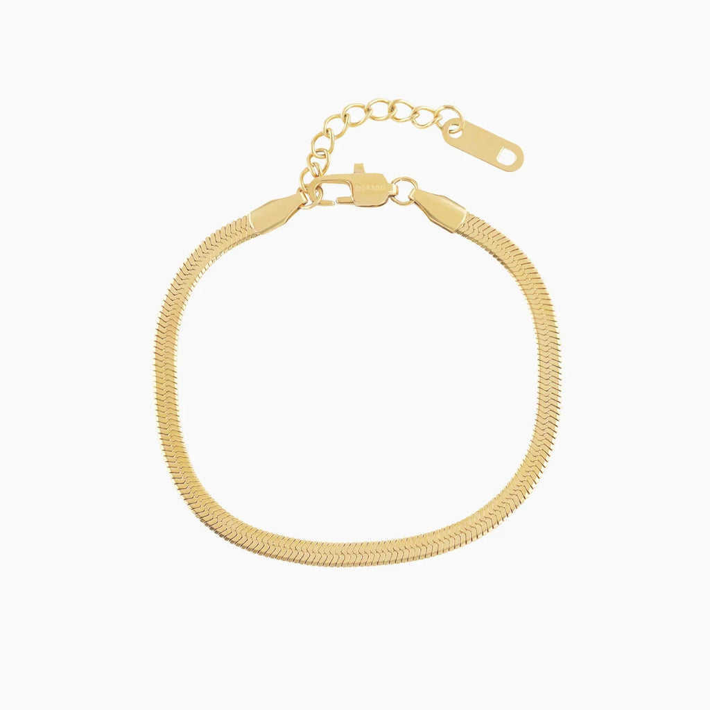 Herringbone Anklet - 3mm