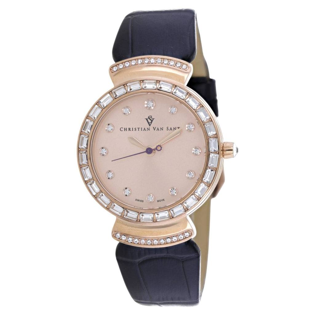 Christian Van Sant Women's Nova Rose Gold Round 34mm