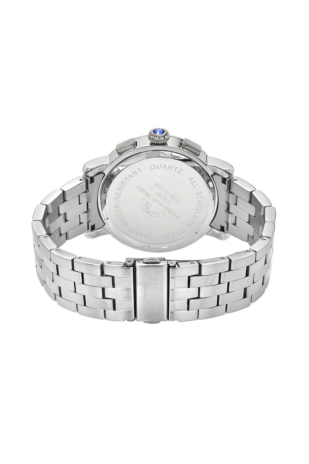 Porsamo Bleu Valor Multifunction Stainless Steel Silver Tone Men's Watch 1381AVAS
