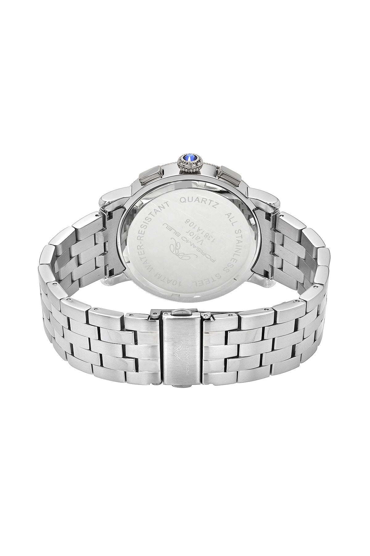 Porsamo Bleu Valor Multifunction Stainless Steel Silver Tone Men's Watch 1381AVAS