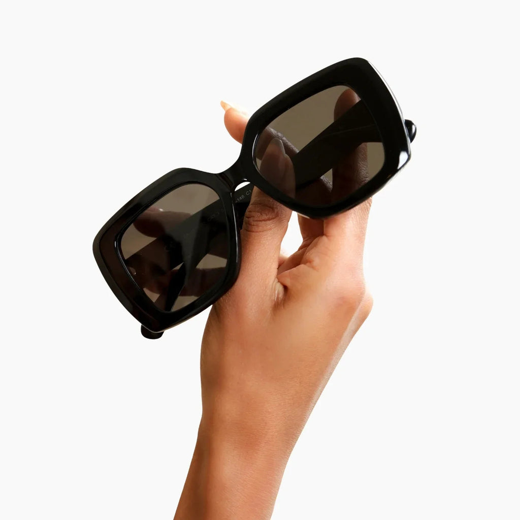 Noir Oversized Blackout Sunglasses