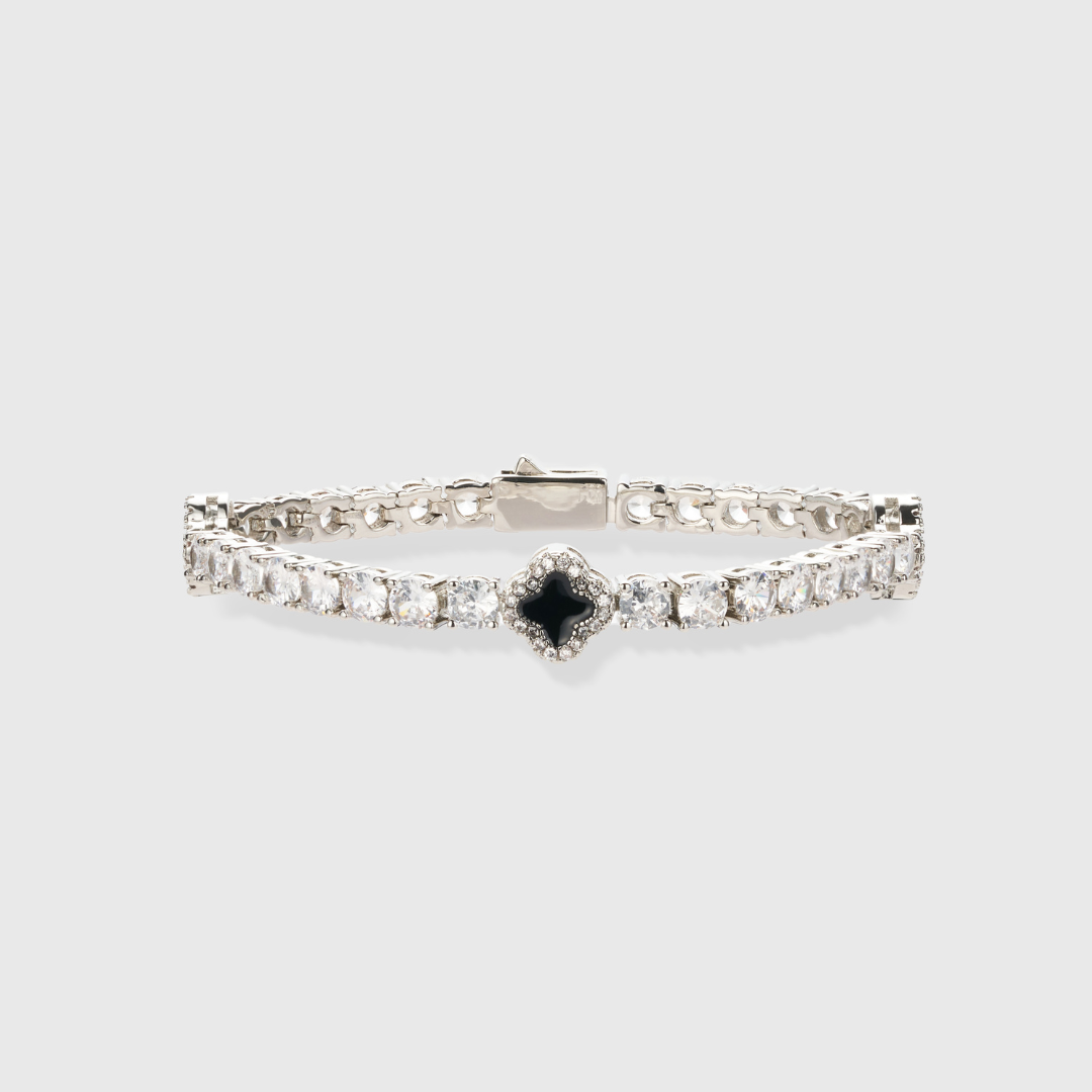 Black Clover Set - Chain + Bracelet + Ring