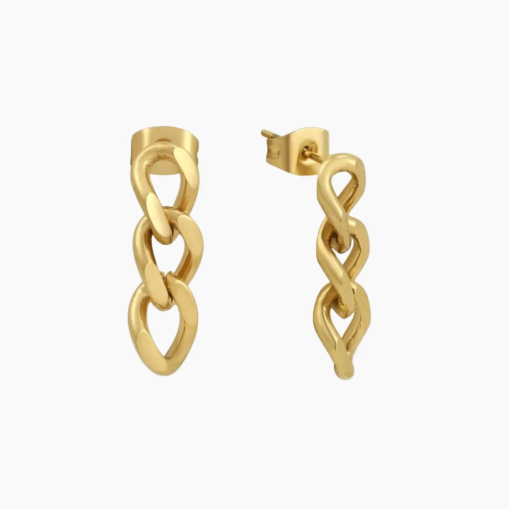 Cuban Link Drop Earrings