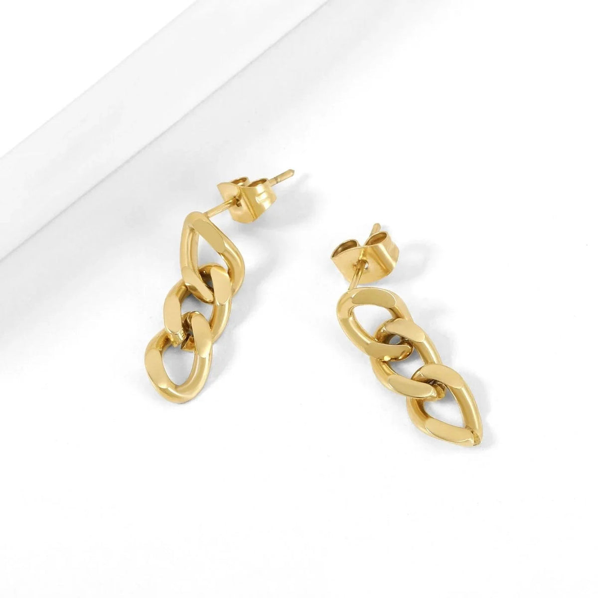 Cuban Link Drop Earrings