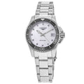 Longines HydroConquest Quartz Mother of Pearl Diamond Dial Steel Women's Watch L3.370.4.87.6
