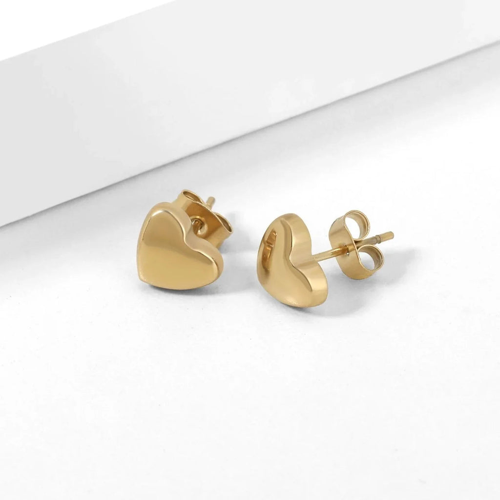 Heart Stud Earrings