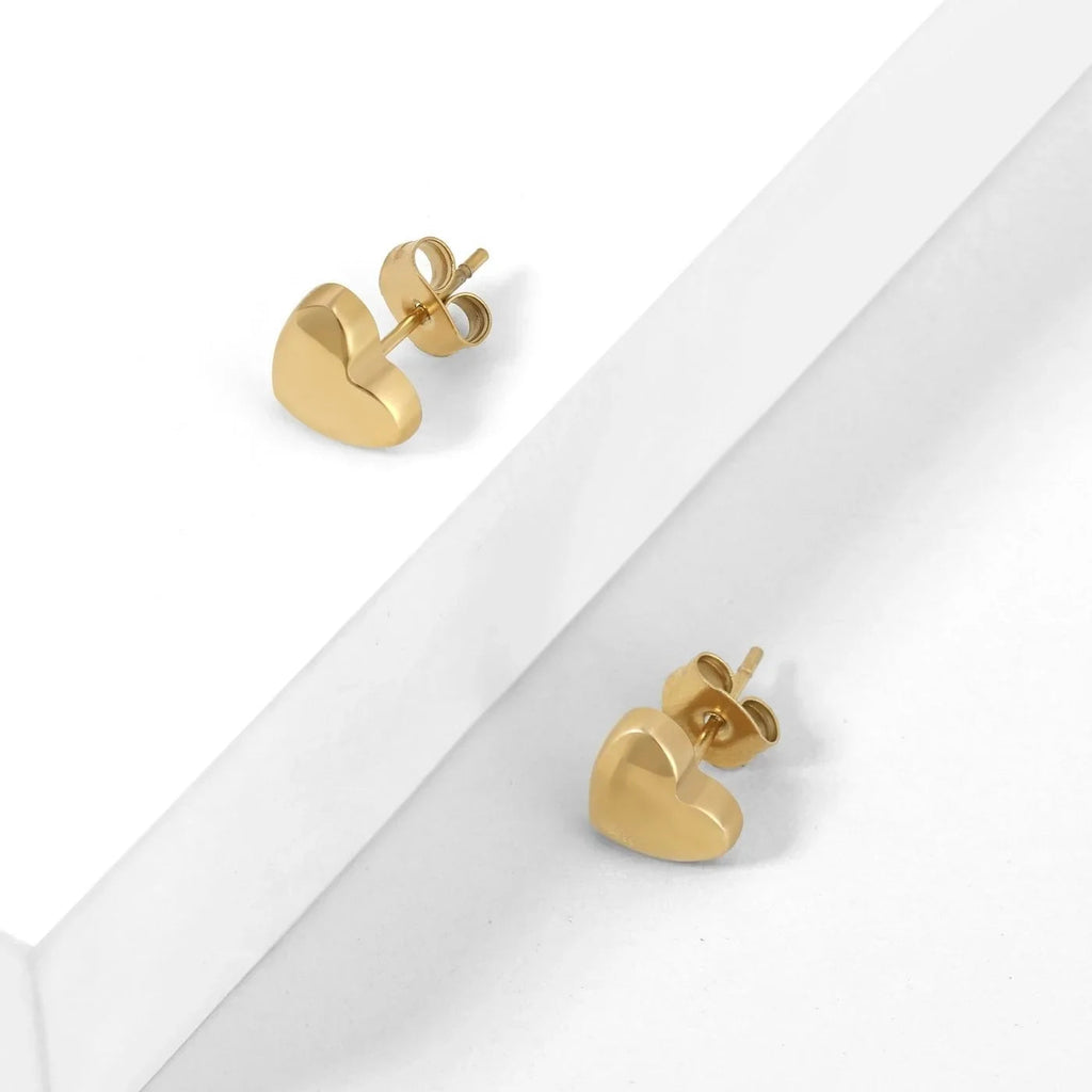 Heart Stud Earrings