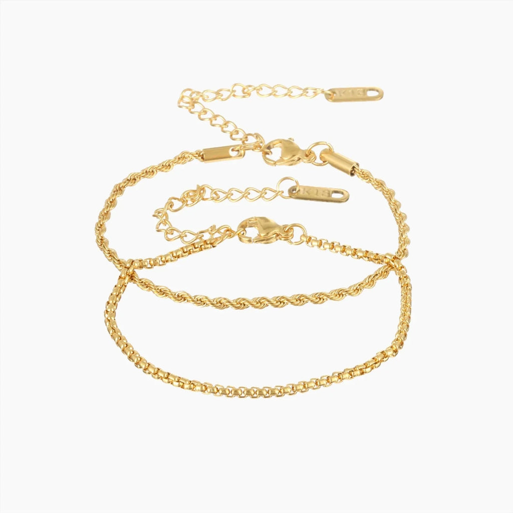 Rope Link Bracelet Set
