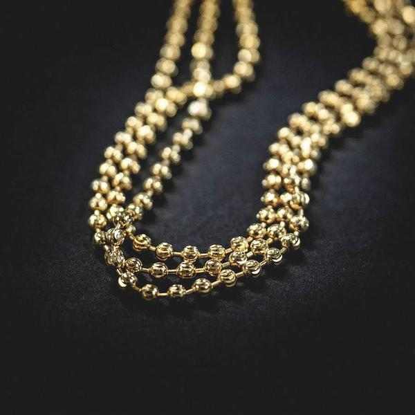 14k Solid Gold Ball Chain