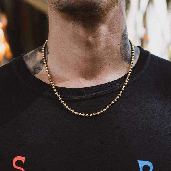 14k Solid Gold Ball Chain