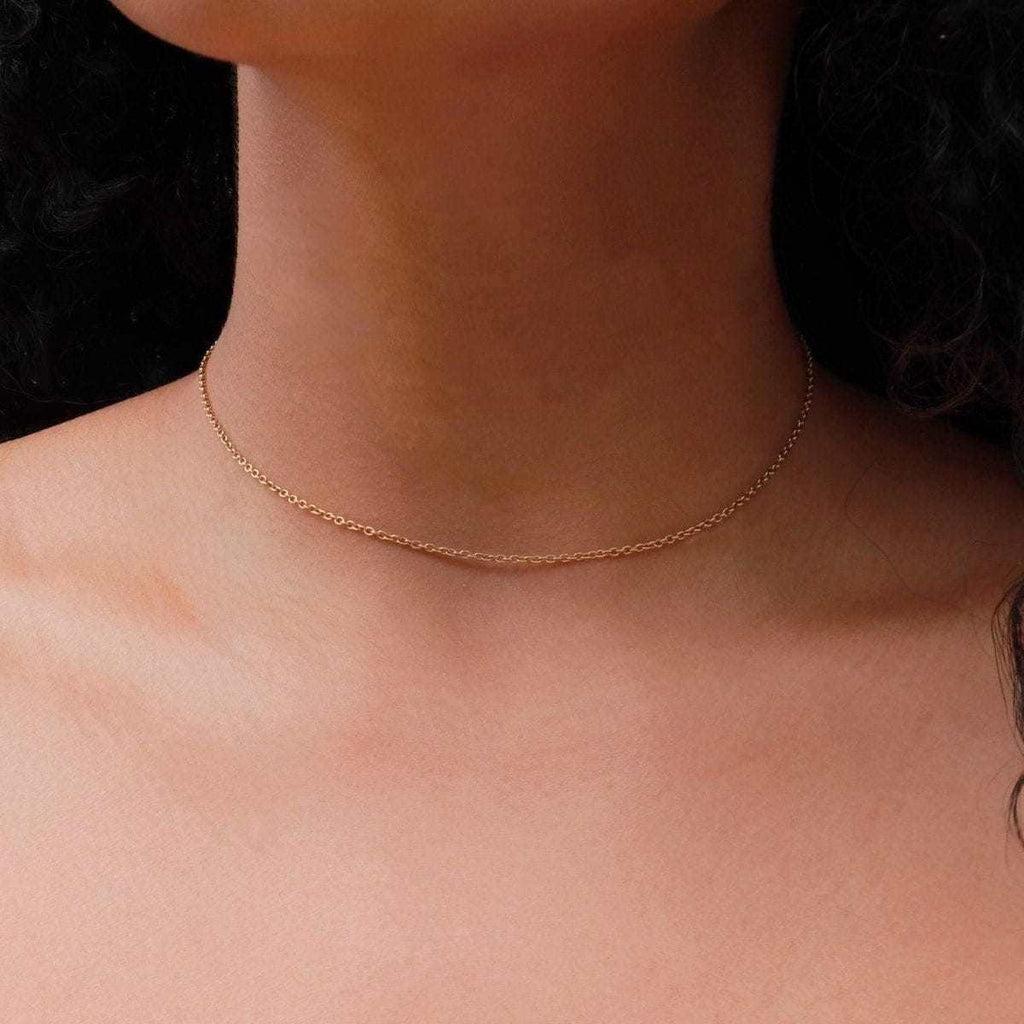 Solid Gold Cable Chain (1.5mm)
