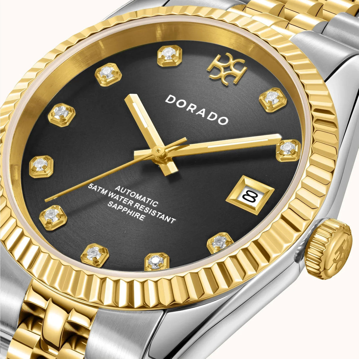 DORADO Two Tone Timeless Watch - Black