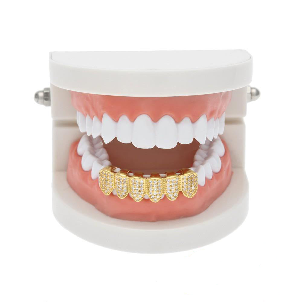 Official Limited Gold-Plated  Micro-inlay CZ Grillz