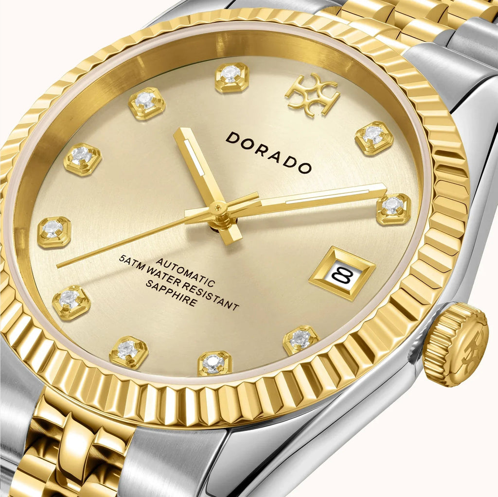 DORADO Two Tone Timeless Watch - Gold