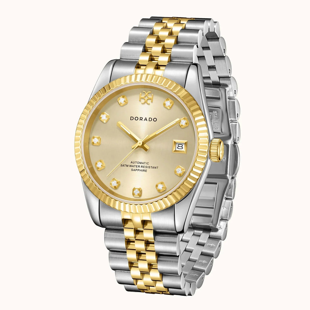 DORADO Two Tone Timeless Watch - Gold