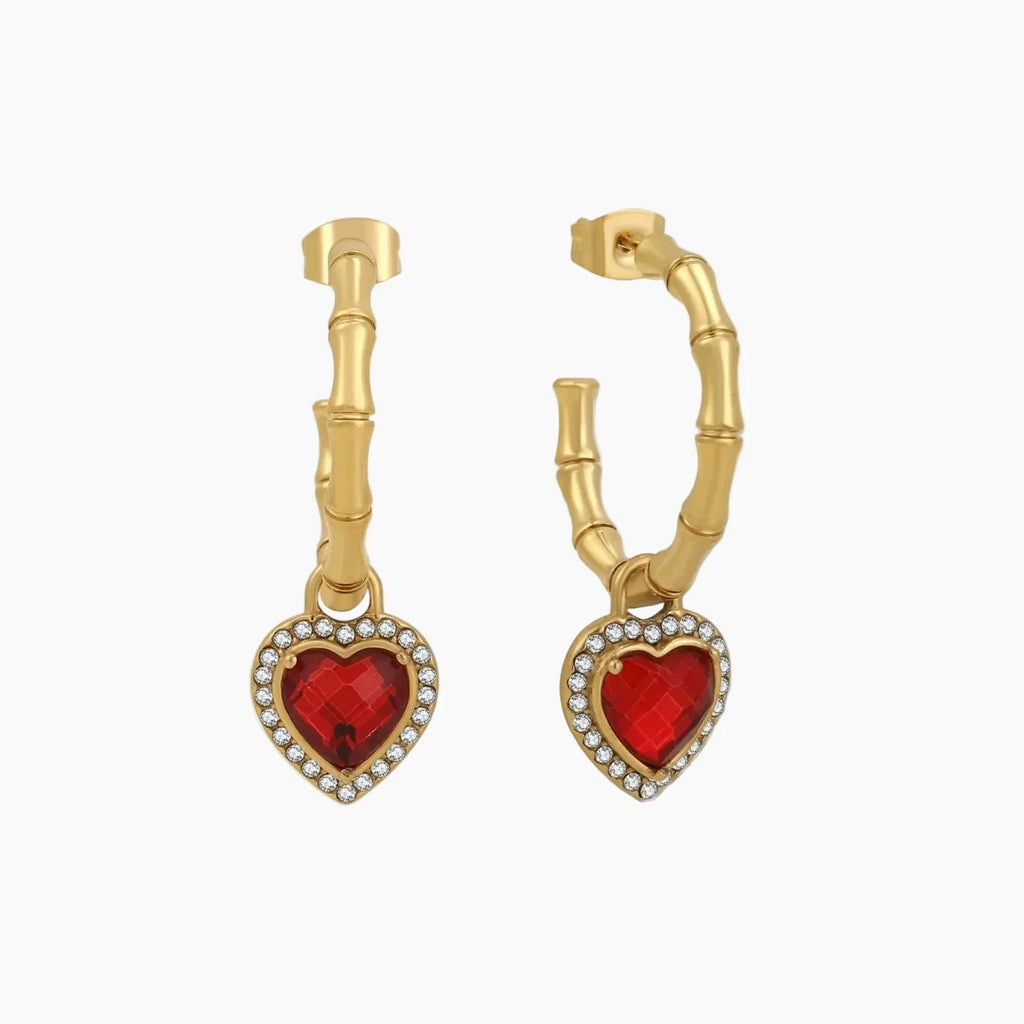 Heart Hoop Earrings