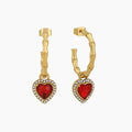 Heart Hoop Earrings