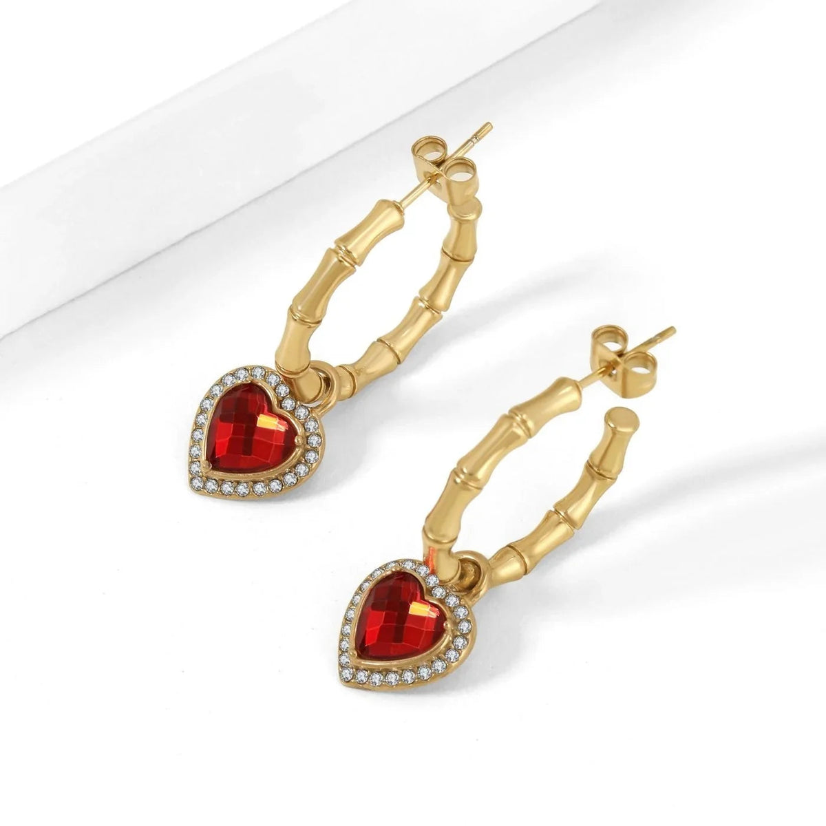 Heart Hoop Earrings