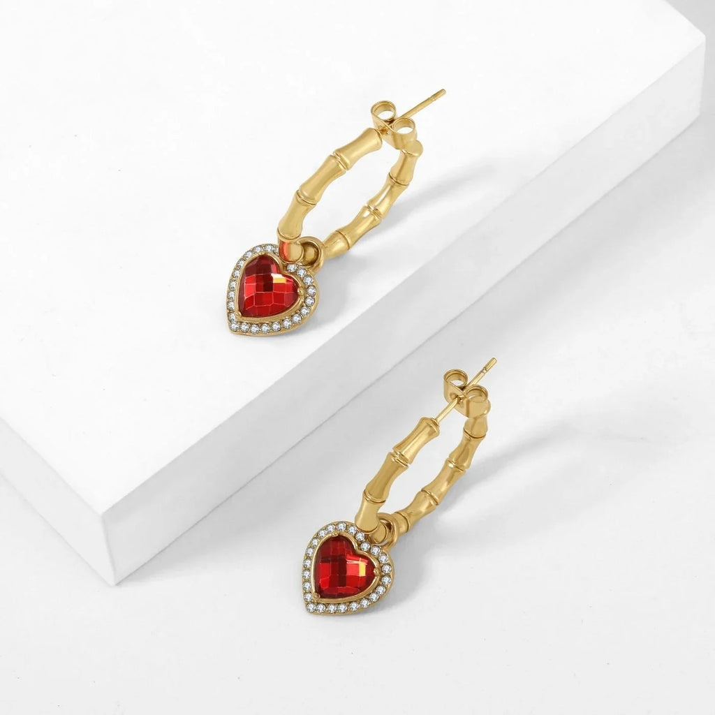 Heart Hoop Earrings