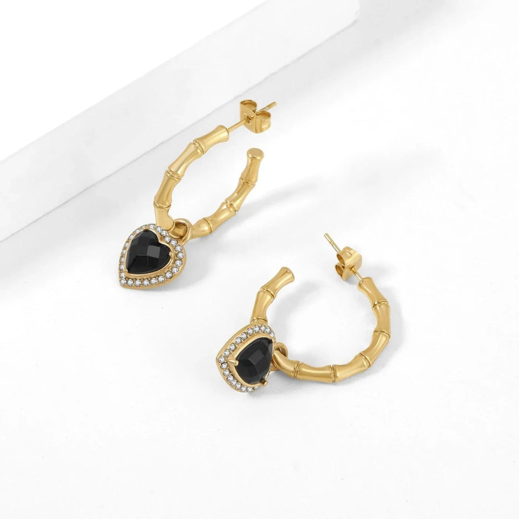Heart Hoop Earrings