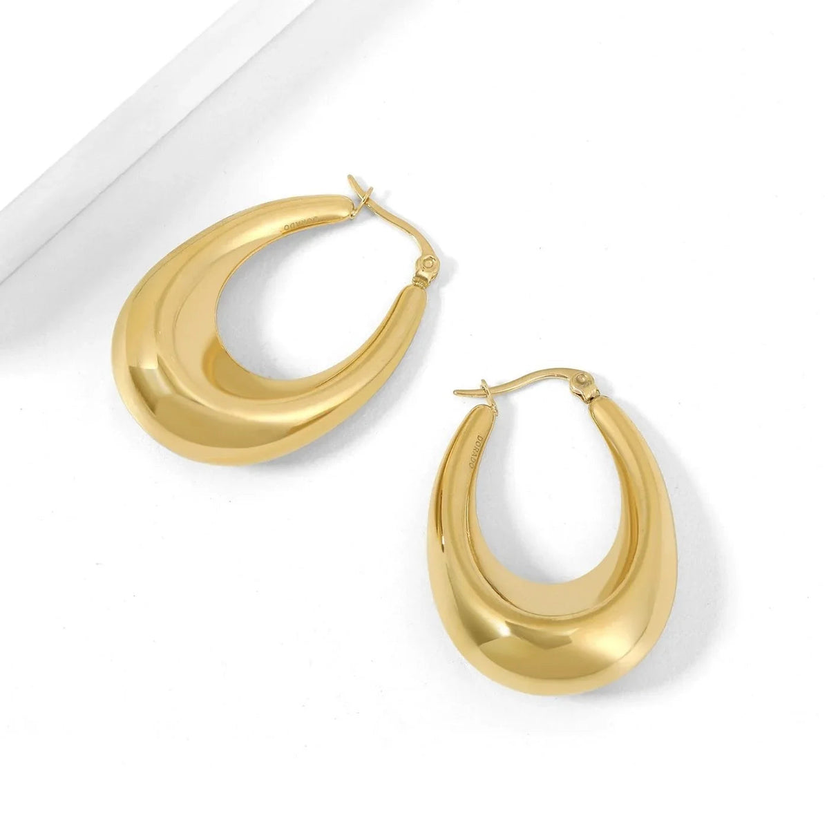 Teardrop Hoop Earrings