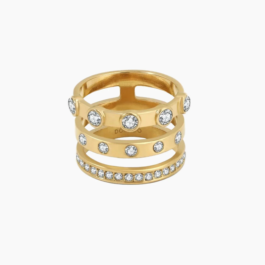 Iced Stacked Ring