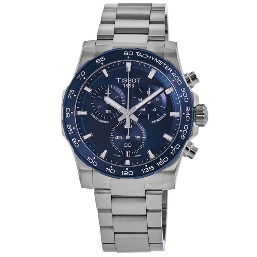 Tissot Supersport Chrono 42mm Blue Dial Stainless Steel Men's Watch T125.417.11.041.00