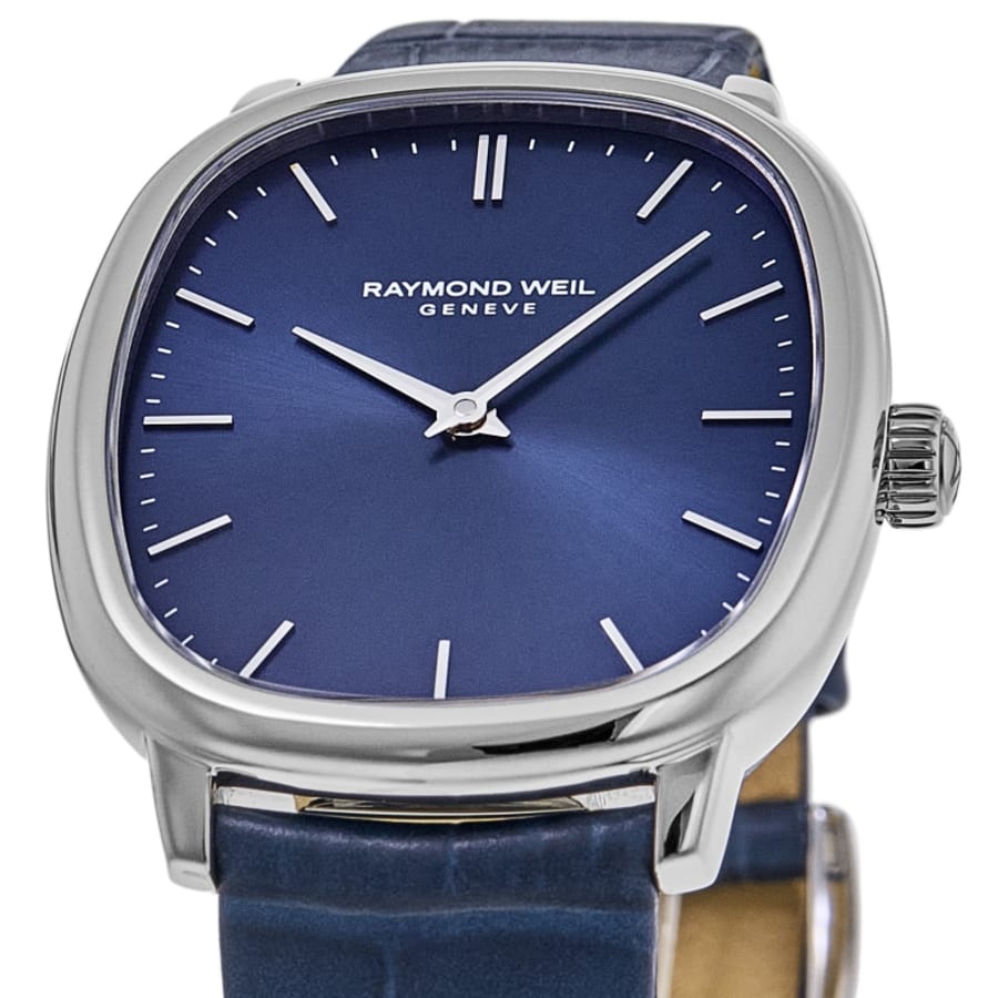 Raymond Weil Toccata Heritage Blue Dial Lether Strap Women's Watch 5280-STC-50001