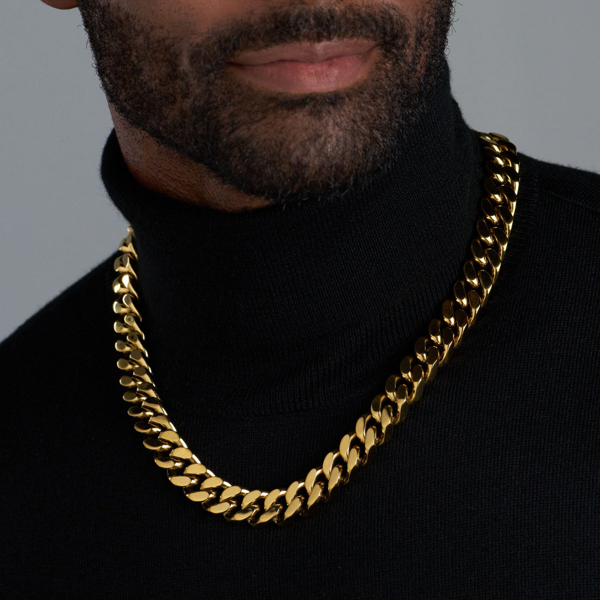 Cuban Link Chain (Gold) - 16mm
